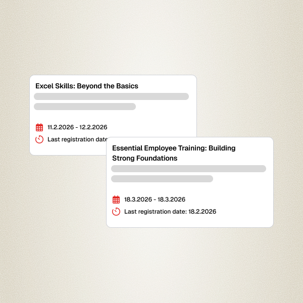 Learning and development