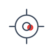 Aim with a red dot icon