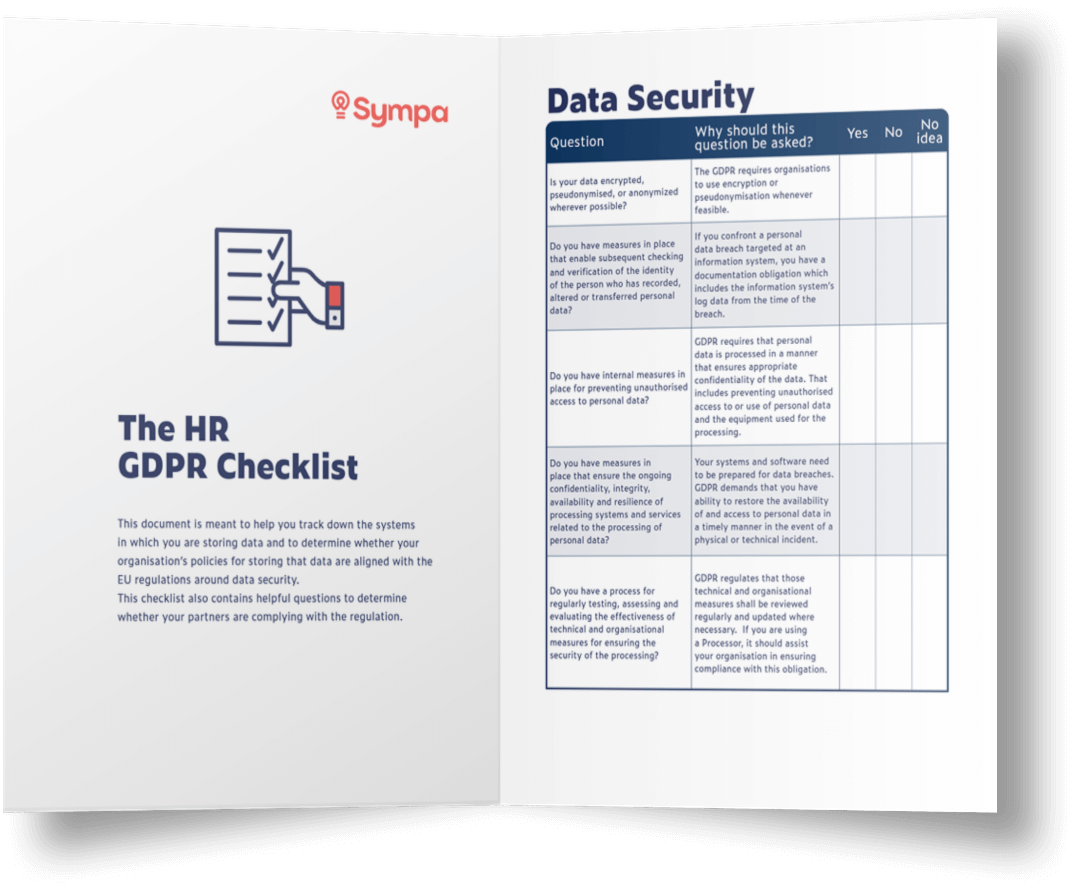 GDPR checklist for HR